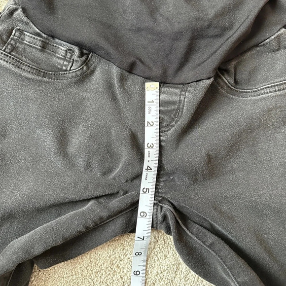 Bella Vida Maternity Jeggings Black Wash - Picture 8 of 11